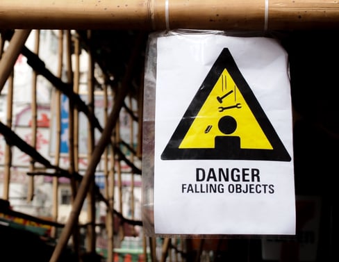 danger falling objects